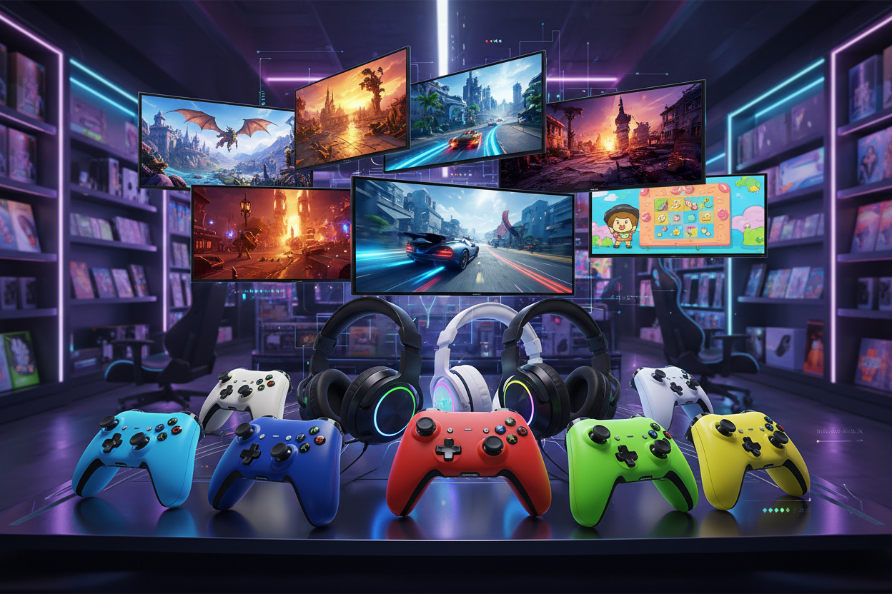 Gaming Gear Collage
